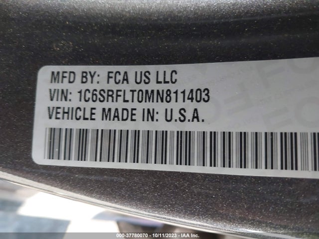 1C6SRFLT0MN811403 RAM 1500 Rebel