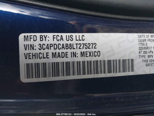 3C4PDCAB8LT275272 Dodge Journey Se Value