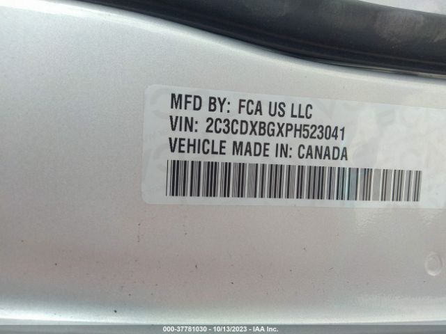 2C3CDXBGXPH523041 Dodge Charger Sxt