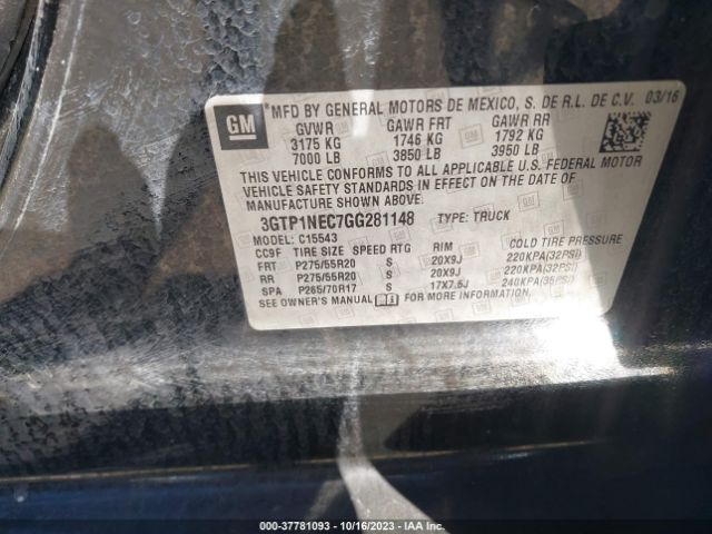 3GTP1NEC7GG281148 GMC Sierra 1500 Slt