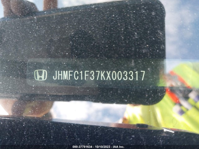 Honda Civic Sedan Ex 2019 JHMFC1F37KX003317 Image 9