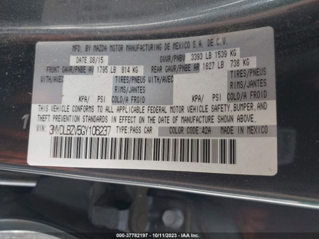 3MYDLBZV5GY106237 Scion IA