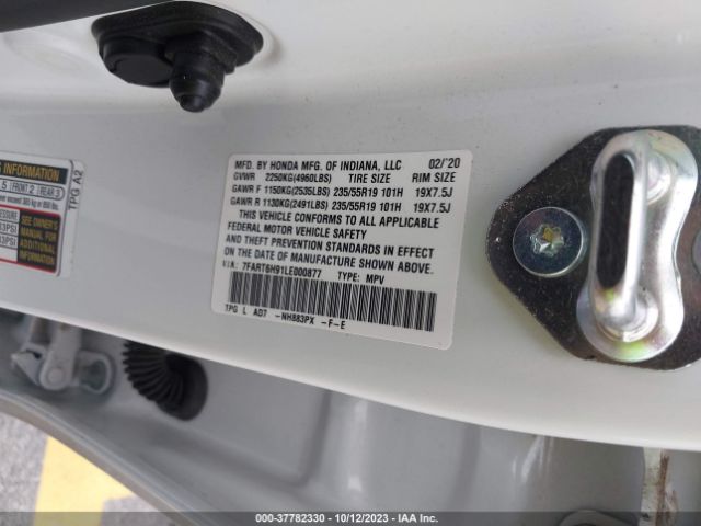 7FART6H91LE000877 Honda Cr-v Hybrid Touring