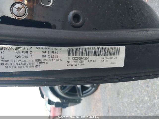 Dodge Challenger Sxt 2015 2C3CDZAG9FH718947 Image 9
