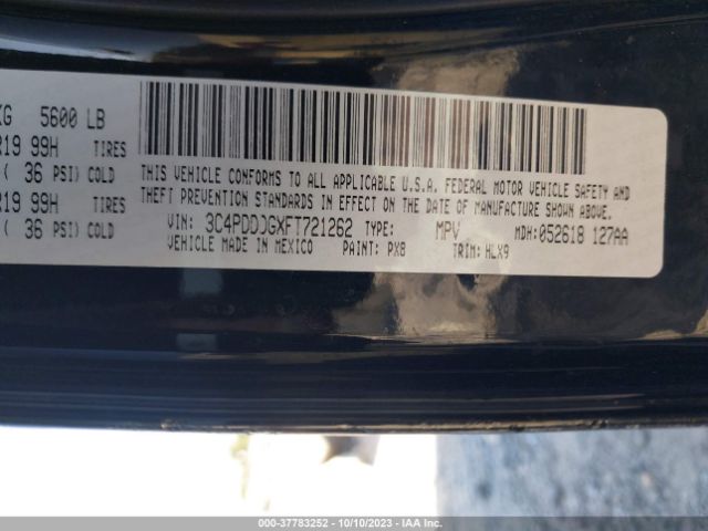 3C4PDDDGXFT721262 Dodge Journey Limited