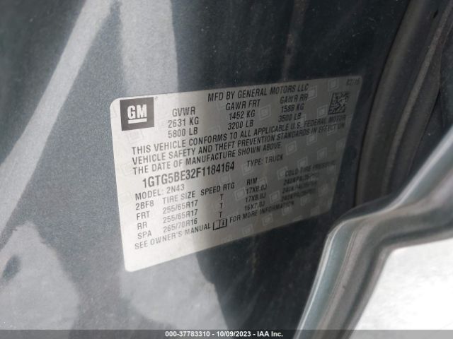 1GTG5BE32F1184164 GMC Canyon 2wd Sle