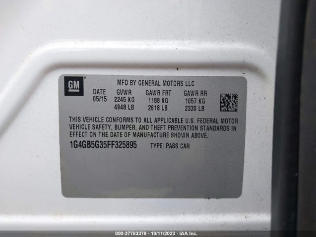 1G4GB5G35FF325895 Buick Lacrosse Leather