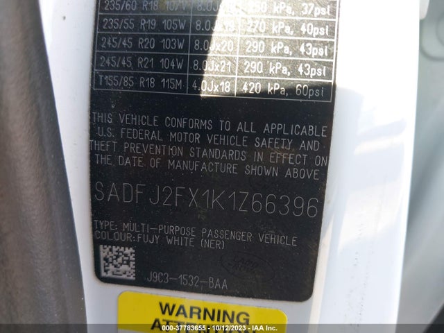 2019 JAGUAR E-PACE SADFJ2FX1K1Z66396 Photo 8