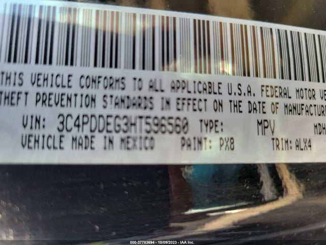 Dodge Journey Gt Awd 2017 3C4PDDEG3HT596560 Image 9