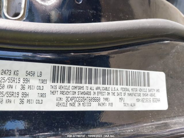 3C4PDCEG5HT609660 Dodge JOURNEY GT
