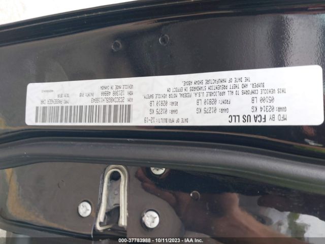 2C3CDXBG5LH116643 Dodge Charger Sxt Rwd