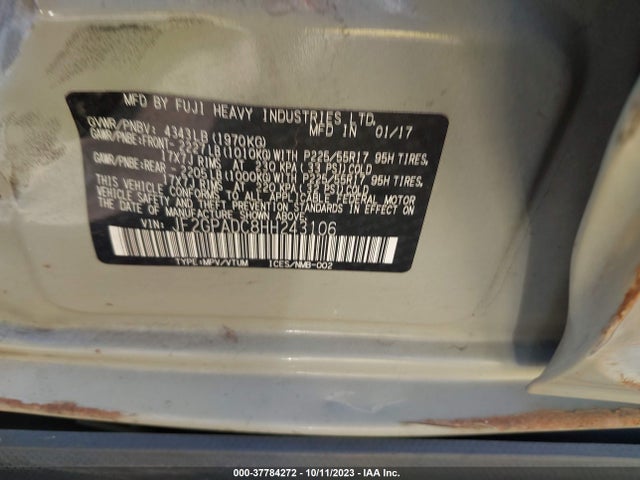 Subaru Crosstrek Premium 2017 JF2GPADC8HH243106 Image 9