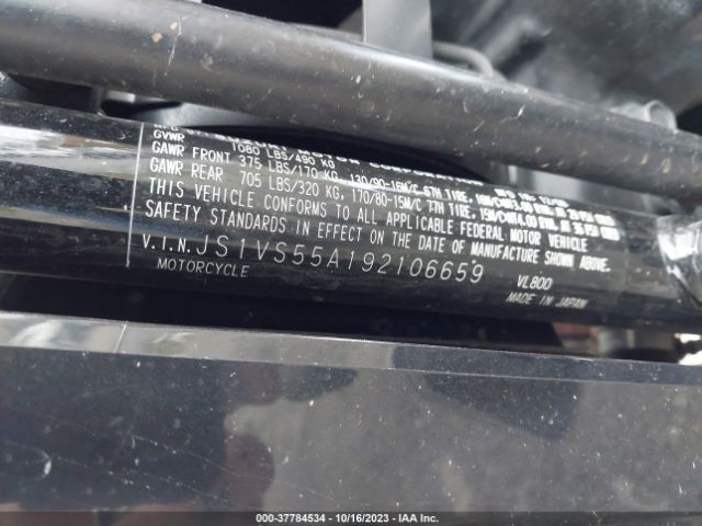 2009 SUZUKI VL800 JS1VS55A192106659 Photo 9