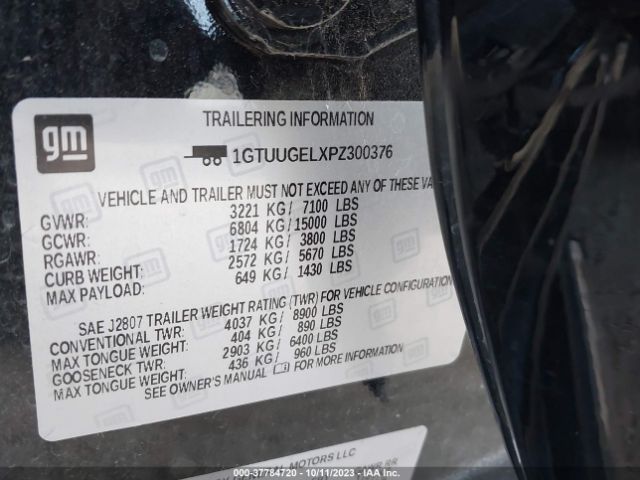 1GTUUGELXPZ300376 GMC Sierra 1500 Denali