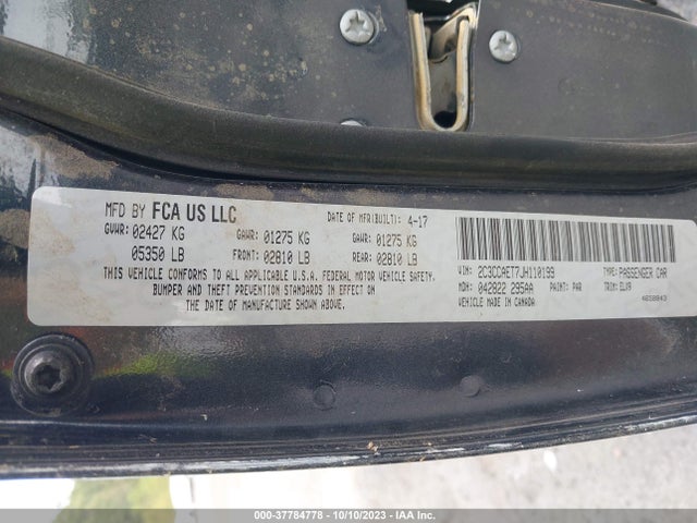 Chrysler 300 Limited 2018 2C3CCAET7JH110199 Image 9