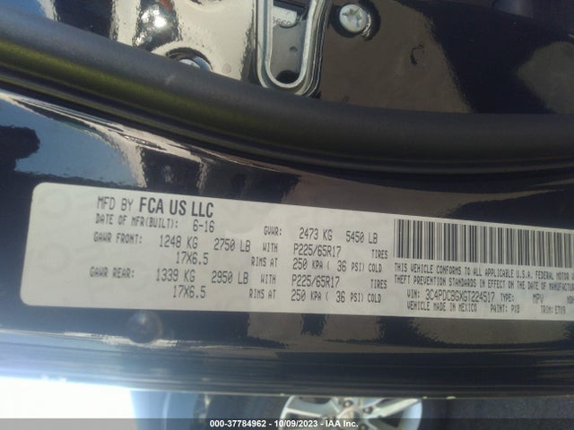 Dodge Journey Sxt 2016 3C4PDCBGXGT224517 Image 9