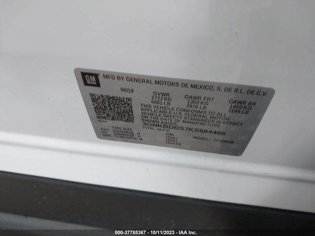 Chevrolet Blazer 2019 3GNKBDRS7KS684465 Image 9