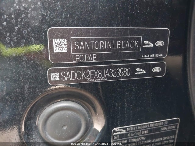 2018 JAGUAR F-PACE SADCK2FX8JA323980 Photo 8