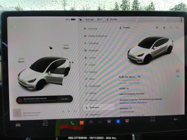 Tesla Model Y Long Range 2020 5YJYGDEE2LF037342 Image 7