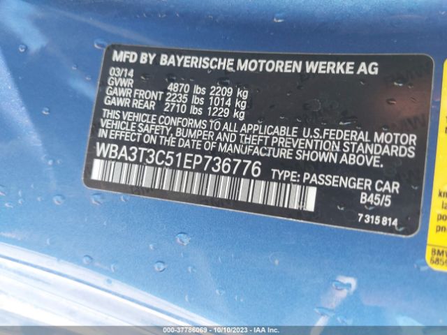 WBA3T3C51EP736776 BMW 4 Series 435i