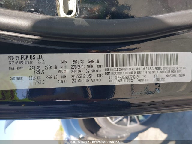 Dodge Journey Se Awd 2019 3C4PDDBG1KT732499 Image 9