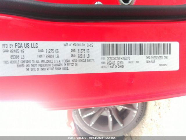 2C3CDXCTXFH765371 Dodge Charger Road/track