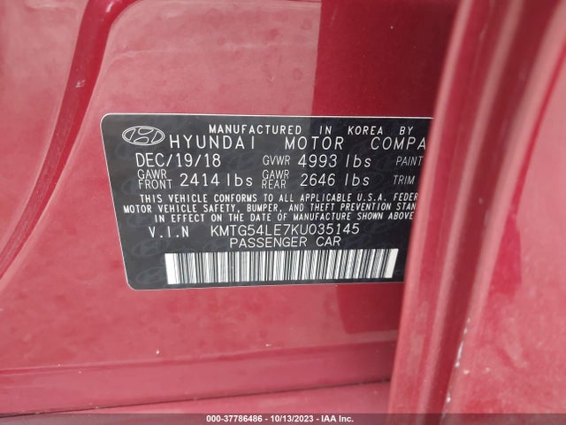 Genesis G70 3.3t Advanced 2019 KMTG54LE7KU035145 Image 9