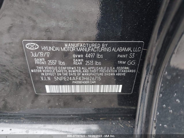 Hyundai SONATA SE 2018 5NPE24AF4JH626715 Image 9