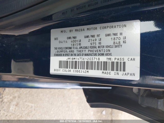 Mazda Mazda3 I Touring 2014 JM1BM1V75E1203718 Image 9