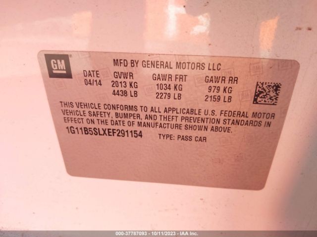 1G11B5SLXEF291154 Chevrolet Malibu 1ls