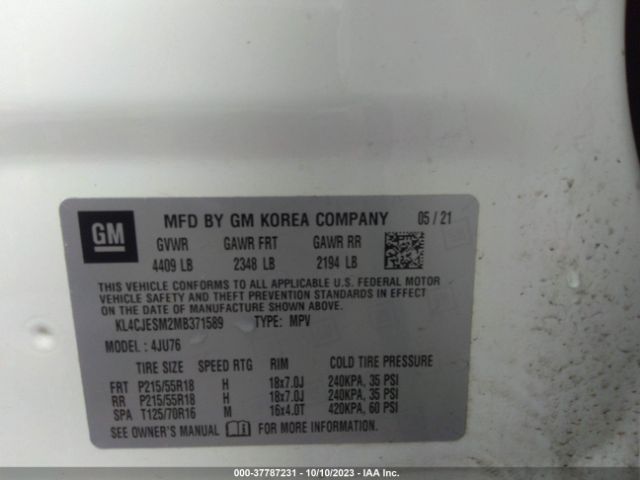 KL4CJESM2MB371589 Buick Encore Preferred