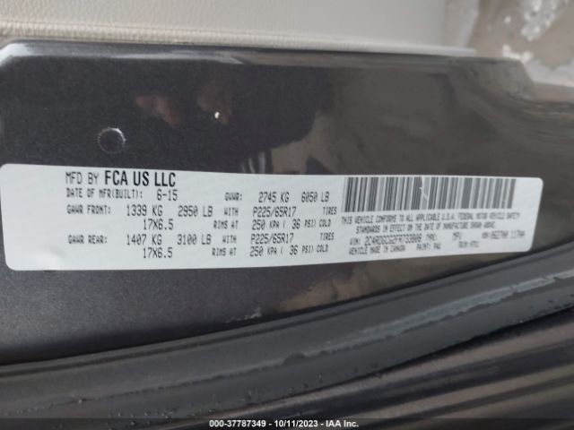 2C4RDGCG2FR733808 Dodge Grand Caravan Sxt