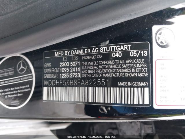 WDDHF5KB8EA822551 Mercedes-Benz E-class E 350
