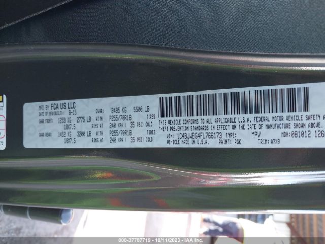 1C4BJWEG4FL766173 Jeep Wrangler Unlimited Sahara