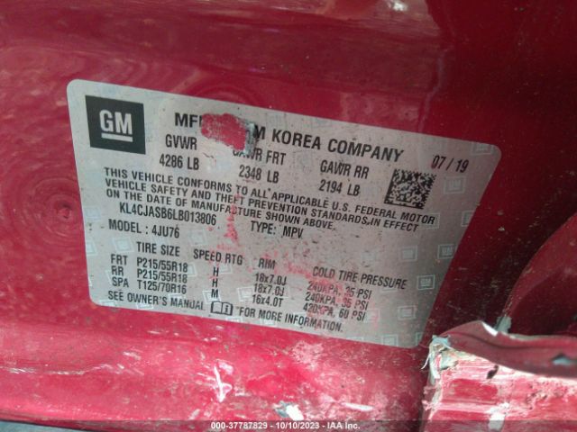 2020 BUICK ENCORE KL4CJASB6LB013806 Photo 8