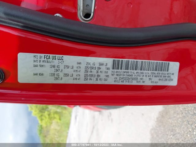 3C4PDDEG5HT583535 Dodge JOURNEY GT