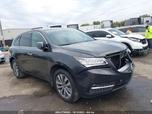 Auction sale of the 2014 Acura Mdx Technology Package, vin: 5FRYD4H44EB006252, lot number: 37789293