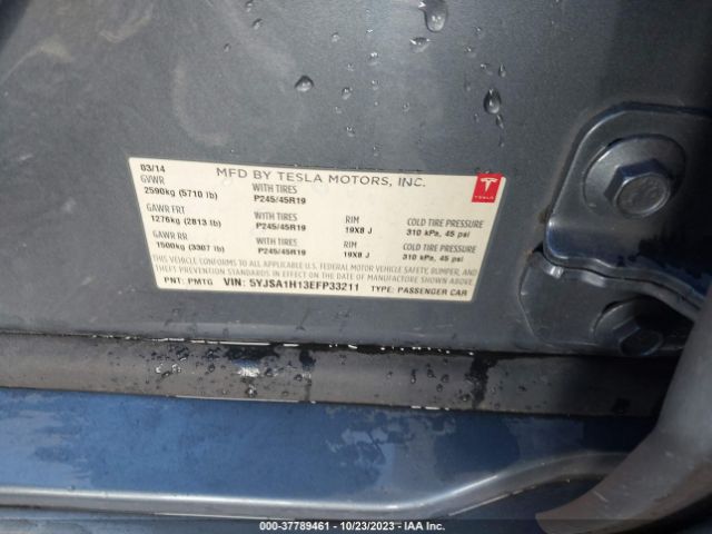 2014 TESLA MODEL S 5YJSA1H13EFP33211 Photo 8