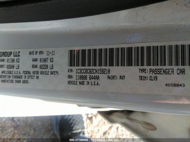 2012 CHRYSLER 200 1C3CCBCB2CN159210 Photo 8
