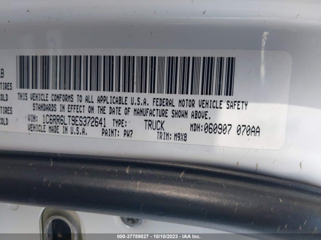 RAM 1500 Big Horn 2014 1C6RR6LT9ES372641 Image 9