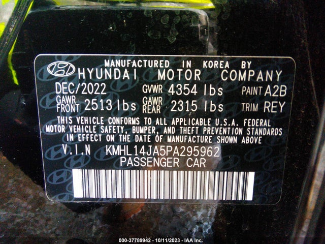 Hyundai SONATA SEL 2023 KMHL14JA5PA295962 Image 16
