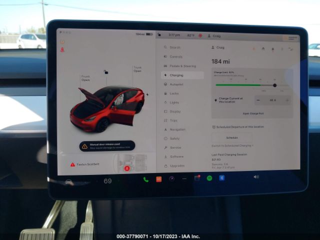 5YJYGDEEXMF224488 Tesla Model Y Long Range