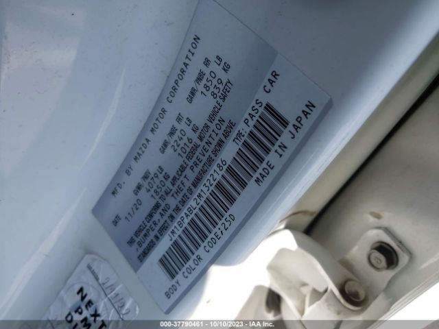 JM1BPABL2M1322186 Mazda Mazda3 Select