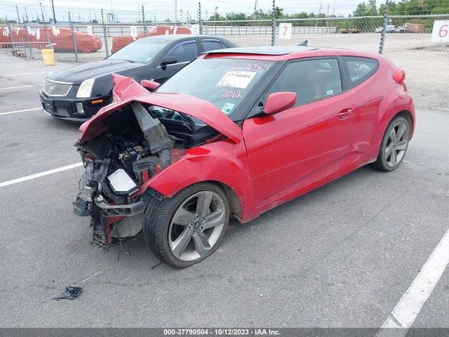 2012 HYUNDAI VELOSTER BASE W/RED/BLACK VIN: KMHTC6AD8CU055393