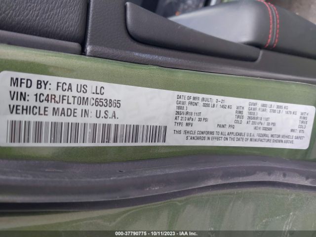 2021 JEEP GRAND CHEROKEE 1C4RJFLT0MC653865 Photo 8