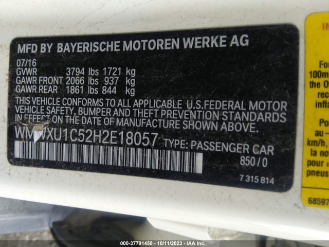 2017 MINI HARDTOP WMWXU1C52H2E18057 Photo 8