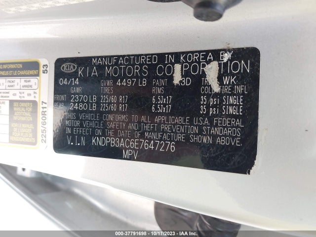 KIA Sportage Lx 2014 KNDPB3AC6E7647276 Image 9