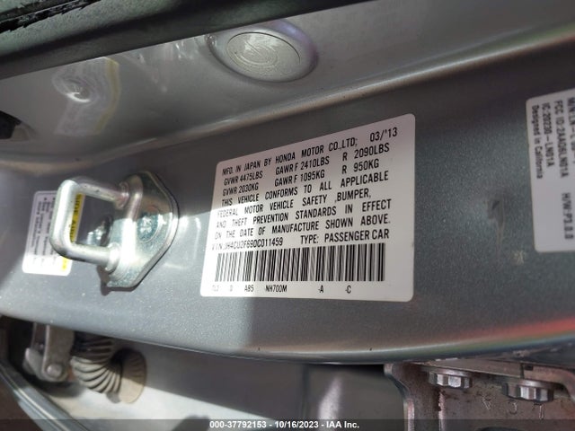 37792153 :رقم المزاد ، JH4CU2F69DC011459 vin ، 2013 Acura Tsx Tech Pkg مزاد بيع
