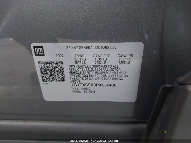 Chevrolet Bolt Ev 2lt 2023 1G1FX6S03P4114480 Image 9