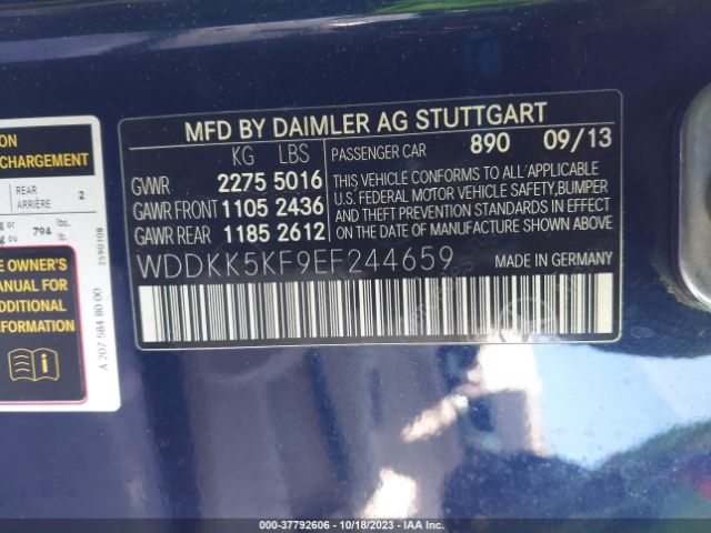 WDDKK5KF9EF244659 Mercedes-Benz E-class E 350